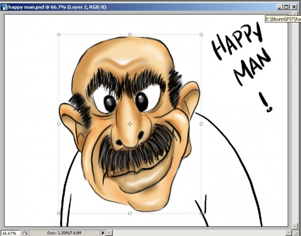 Creation of a Happy Man: Step 3